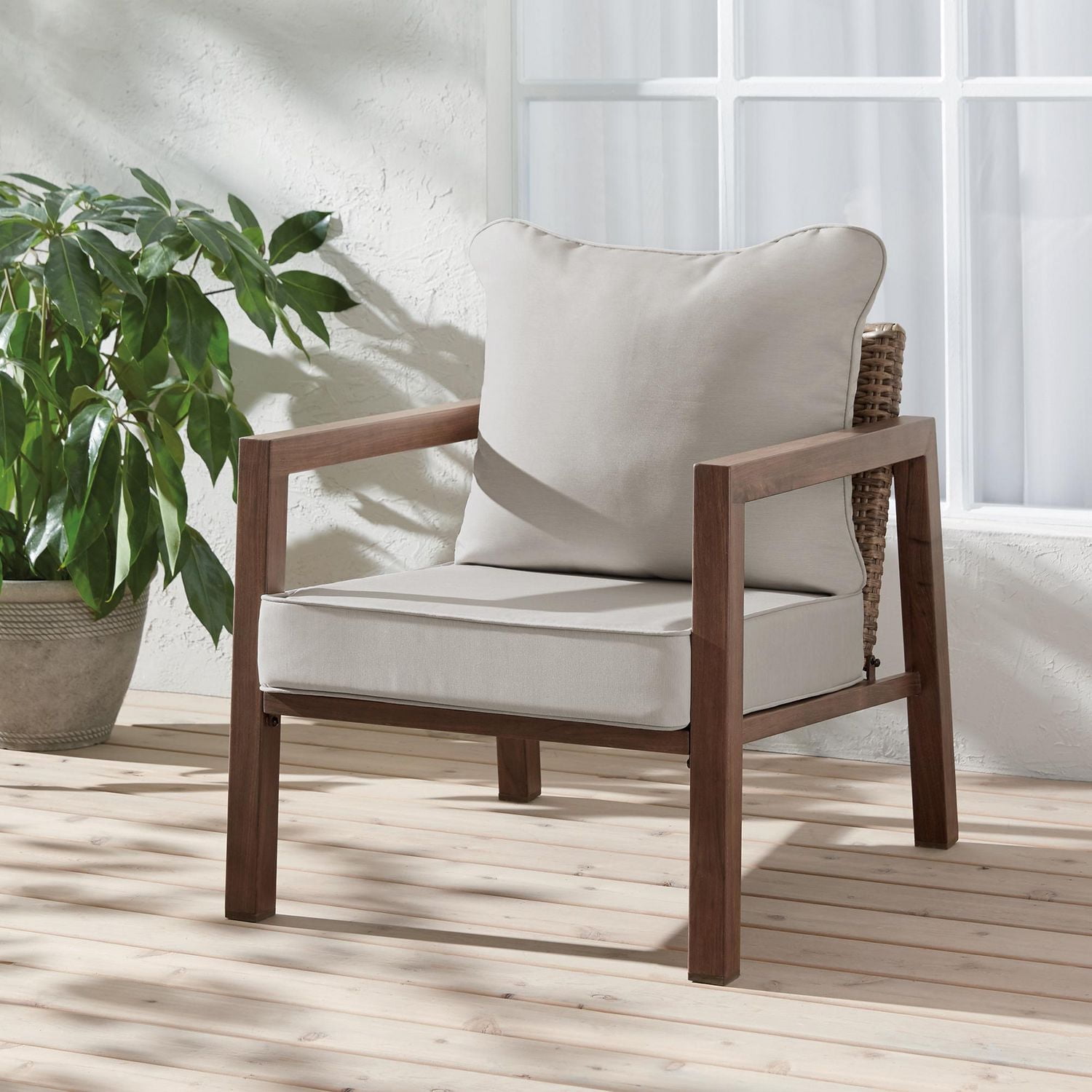 HOMETRENDS Deluxe Deep Seat Cushion, Water Repellent; UV Treated