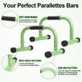 thumbnail image 3 of Barras Parallettes AmazeFan Push Up para entrenamiento de fuerza, 42 x 25 x 25 cm, 3 of 7