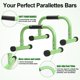 thumbnail image 3 of Barras Parallettes AmazeFan Push Up para entrenamiento de fuerza, 42 x 25 x 25 cm, 3 of 7