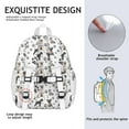 thumbnail image 5 of Schnauzer Dogs with Paw Backpack for School,Cute School Bag,Schoolbag with Adjustable Shoulder Straps & Padded Back,15"x11.42"x5.5", 5 of 6