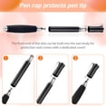 thumbnail image 7 of MEKO 2 Pack Disc Stylus Pen for for iPad iPhone Samsung Galaxy Touchscreen 2 in 1 Precision Stylus with Fiber Tip and Replacement Tips for Writing Drawing Scrolling, 7 of 7