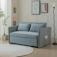 thumbnail image 3 of Linen Chenille 54" Pull Out Sofa, Gray, 3 of 9