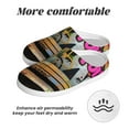 thumbnail image 6 of Daiia Graffiti Lamp Urban Scene Print Women’s Fuzzy Slippers Memory Foam Lightweight House Shoes Cozy Loafer Flannel House Shoes-37/38, 6 of 7