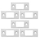 thumbnail image 2 of 6 piezas de placa de cerrojo de seguridad de acero inoxidable para puerta corredera, cerradura de seguridad de níquel satinado, 2 of 8