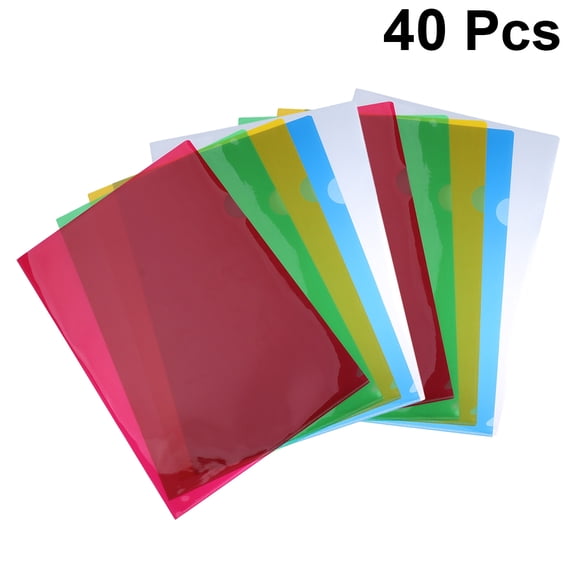 Toyvian 40-Piece Lightweight Plastic Clipboards Set with Paper Holder, Smooth Edges for Comfortable Writing and Office Use