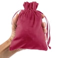 thumbnail image 5 of Koyal Wholesale  5" x 7" Burgundy Velvet Drawstring Favor Bags, 25-Pack, 5 of 5