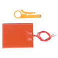 thumbnail image 2 of Coussin chauffant en caoutchouc de silicone, mince, haute résistance diélectrique, sûr, flexible, 12 V, 20 W, 250 °C, 2 of 4