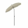 thumbnail image 3 of Greemotion Sleek 7.5-foot Rectangular Tilting UV 35+ Umbrella (No Base) Canvas Stone, 3 of 5