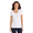 Optic White, variant on Women's Stretch Short Sleeve V-Neck T-Shirt, Light Gray Heather, Medium