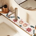 thumbnail image 2 of Yayeee Faucet Mat for Kitchen Sink 14.7" Diatomite Long Splash Guard Pad, Beige Christmas Candy Canes, 2 of 7