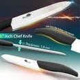 thumbnail image 2 of Serrated Bread Knife 6-inch Sharp Ceramic Kitchen Knife Rustproof Ceramic Blade Cutter Tool, 2 of 6