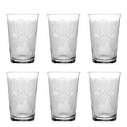 Water Drinking Glasses for Women Beverage Glasses Venice Tumbler set of 6 Clear Gift Idea for Wedding 10.14 fl oz (300 ml) Juice Glass Set Bar Glassware
