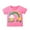 Pink, variant on MXIEZI 2-8T Baby Girls Cotton T-Shirts Kids Crewneck Tees Toddler Summer Cartoon Short-Sleeve Tees Tops