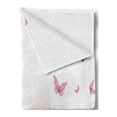 thumbnail image 2 of Cars Soft Flannel Fleece Blanket, Woman Driving a Floral Vehicle Butterflies in the Air Female on the Road Girls Theme, Cozy Plush for Indoor and Outdoor Use, 50" x 60", Multicolor, by Ambesonne, 2 of 5