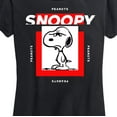thumbnail image 3 of Peanuts - Faces of Snoopy - Women's Short Sleeve Graphic T-Shirt, 3 of 6