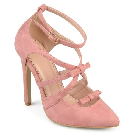 faux suede pointed heel