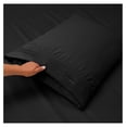 thumbnail image 5 of Bed Sheets, Premier 1800 Series Bed Sheet Set with Extra Set Pillowcases, Deep Pocket Fitted Sheet, Luxury Soft Bedding Sheets & Pillowcases, Full, Black, 5 of 6
