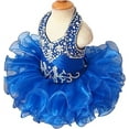 thumbnail image 2 of Jenniferwu G153-4 Infant Toddler Baby Newborn Little Girl's Pageant Party BirthdayDress (12-18Months, RoyalBlue), 2 of 6