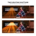 thumbnail image 3 of Mondawe 36" Electric Fireplace Inserts Recessed and Wall Mounted, Fireplace with Remote Control and Adjustable Flame Color, 750/1500W, Black, 3 of 10