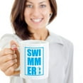 thumbnail image 2 of Swimmer With Graphic Goggles Coffee & Tea Gift Mug, Merchandise And Accessories For Saltwater, Pool & River Swimmer Girl, 2 of 4