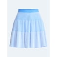 thumbnail image 5 of Free Assembly Women's and Women's Plus Ribbed Stitch Tiered Mini Skirt. Sizes XS-4X, 5 of 5