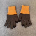 thumbnail image 2 of HAming Womens Gloves Color Block Touch Screen Warm Cold Freezing Weather Cable Knit Texting Outdoor Sport Glove, 2 of 3