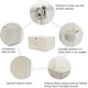 thumbnail image 3 of Jumbo Canvas Collapsible Storage Containers, Tidy Up Your Closet, Convenient Storage Box with Lid, Beige, 2 Pack, 3 of 4