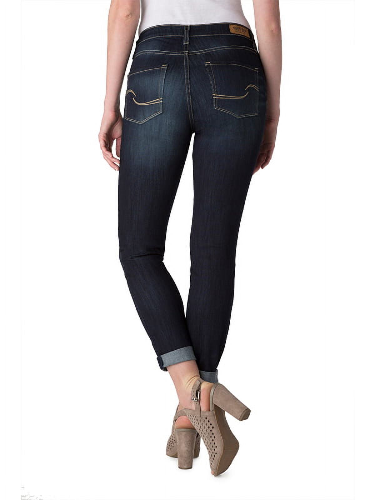 Signature by Levi Strauss & Co. Women's Mid Rise Slim Cuffed Jeans
