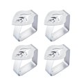 thumbnail image 2 of 4 Pieces Tablecloth Clip Dining Tables Cloth Holders Clips Stainless Steel Table leaf, 2 of 8