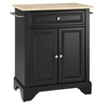thumbnail image 1 of Bowery Hill Traditional Wood Kitchen Island in Black/Natural, 1 of 7