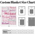 thumbnail image 5 of Custom Blanket with Name, Personalized Name Blanket for Baby Kids Adult, Customized Flannel Throw Blanket Gift for Christmas Birthday Valentines…, 5 of 6