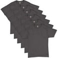 thumbnail image 1 of Hanes Men's Essentials Short Sleeve T-Shirt Value Pack (3-Pack), Smoke Gray, 3XL, 1 of 2