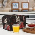 thumbnail image 6 of Kdxio Geisha Skeleton With Flowers Print Toaster Cover Bread Machine Cover Fits for Most Standard 2 Slice Toasters,Keep Toaster Free From Dust And Fingerprint Oven Dustproof Cover, 6 of 7