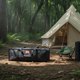 thumbnail image 1 of Bolsa de almacenamiento para camping, impermeable, portátil, con cremallera, para trípode, toldo, colchoneta, silla plegable, para exteriores. 95cm x 20cm x 20cm, 1 of 8