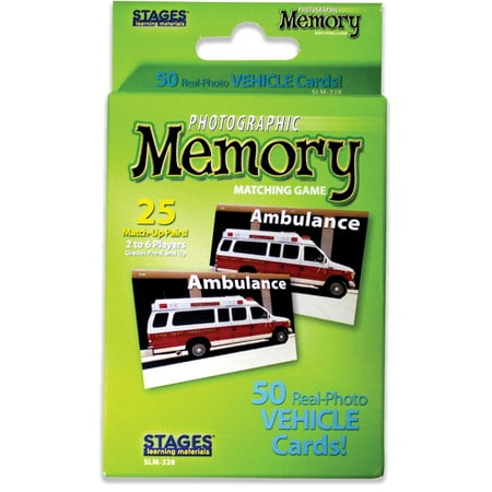 Picture Memory Vehicles Card Game