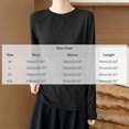 thumbnail image 3 of BRELIL Women's Fall Long Sleeve Pullover Tops Casual Loose Round Neck Sweatshirt Solid Basic Tee for Winter, Black 2XL, 3 of 5