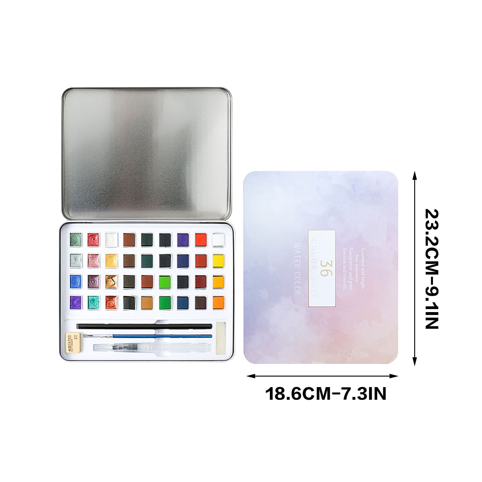 Wovilon Office Supplies Office Products Office Decor Watercolor Set Solid Watercolor Paint Set Pearlescent Watercolor Nail Art Watercolor Painting