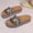 Black, variant on Beaded Cork Wedge Sandals for Women, Multicolor Pearl Embellished Platform Slides with Soft Sole and Bohemian Style