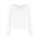 thumbnail image 3 of Camisas de Larga de Moda para Mujer, Blusas de Otoño con Cuello en V, Ajustadas y Recortadas, Conjuntos Y2K. L, 3 of 7