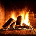 thumbnail image 2 of Costway 31 inch Fireplace Log Grate Heavy Duty Steel Firewood Burning Rack Holder, 2 of 10