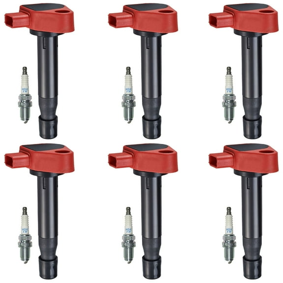 6 Energy Ignition Coil & 6 NGK Spark Plug for 2003 Honda Accord 3.0L V6 UF242
