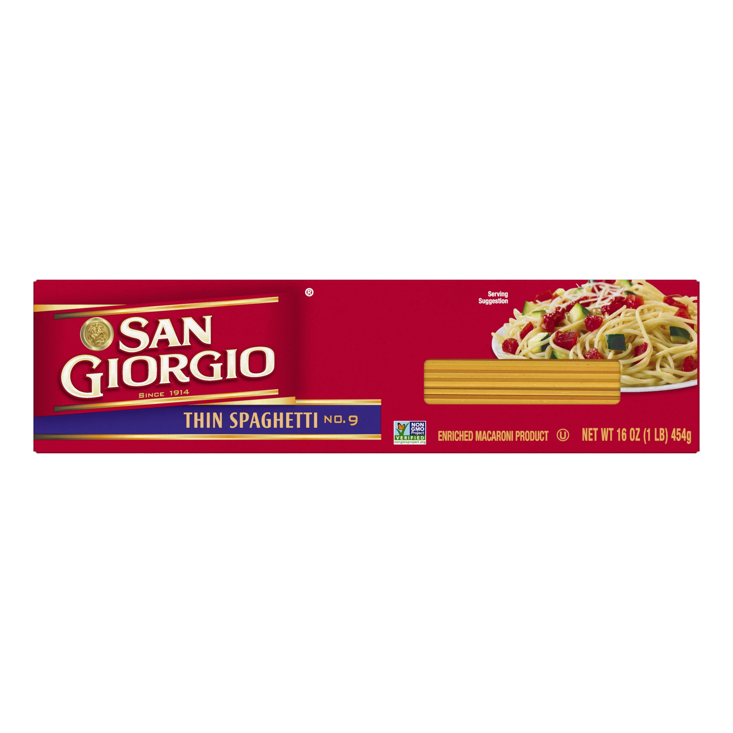 (2 pack) San Giorgio Thin Spaghetti, 16 Oz