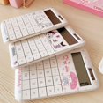 thumbnail image 4 of Calculadora de mano con energía solar en miniatura de dibujos animados de Sanrio, Kuromi, My Melody, Cinnamoroll, material de papelería portátil para estudiantes, 4 of 5