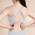 thumbnail image 5 of YueHuiYing High Impact Sports Bras for WomenRacerback Running Bra Workout Crop Tank Tops Longline Sports Bra Push up, 5 of 5
