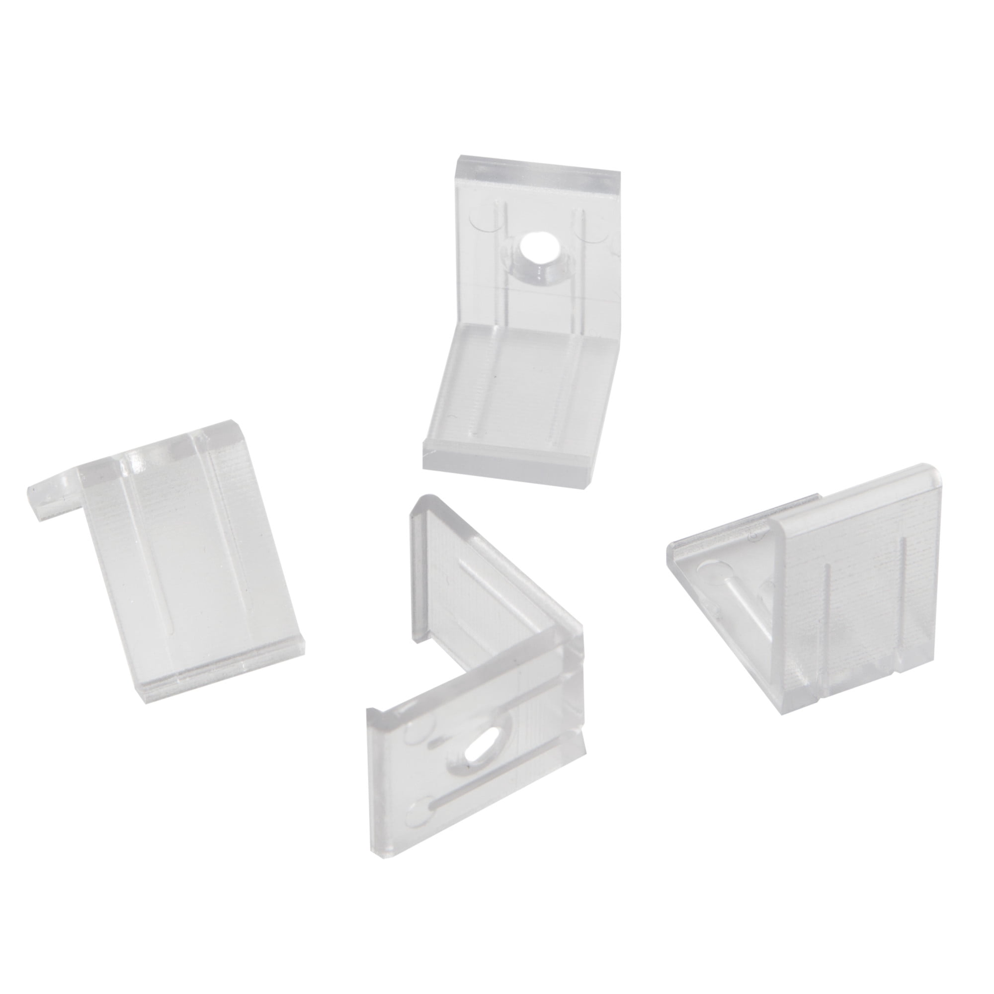 John Sterling Zinc Pilaster Clip With Screws - 12 Clips & 28 Screws, For Shelving Support In Cabinets & Bookcases