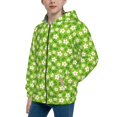thumbnail image 2 of Rocae Daisies Flowers for Zip Up Hoodies for Teen Sweatshirt with Hood-Small, 2 of 6