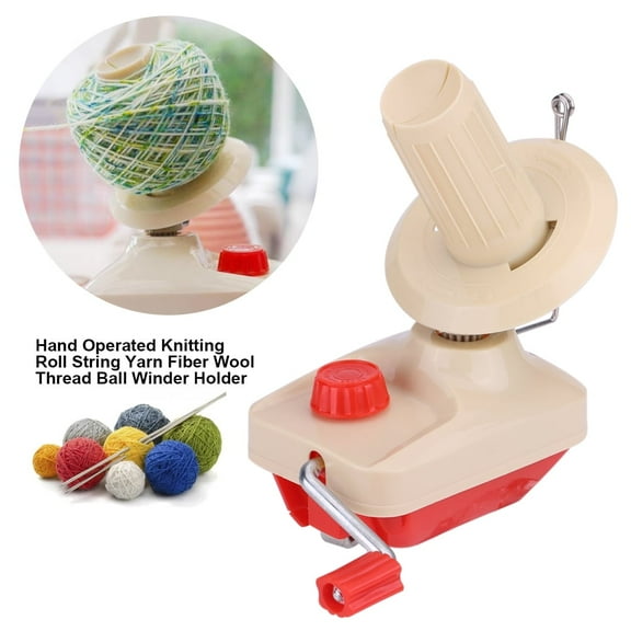 Hand Operated Knitting Roll String Yarn Fiber Thread Ball Winder Holder