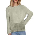 thumbnail image 1 of Blusa de punto de manga larga para mujer - Adelgazante, con protección solar, camisa con aire acondicionado - Prenda ligera para todas las estaciones, 1 of 4