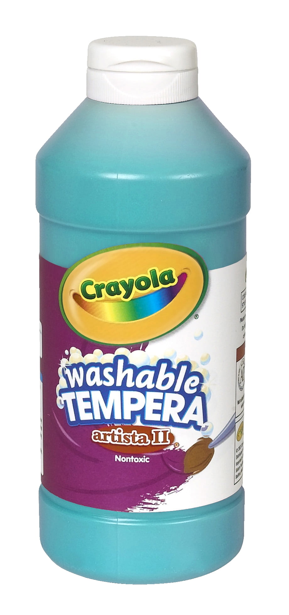 Crayola Artista Ii NonToxic Washable Tempera Paint, 1 Pint Squeeze