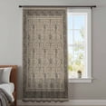 thumbnail image 3 of Beige Boho Sheer Curtains 72 Inches Long, Vintage Floral Abstract Art Ethic Tribe Light Filering Curtains, Breathable Simi Curtain Privacy Drapes for Living Room Bedroom Lightweight Window Treatment, 3 of 9